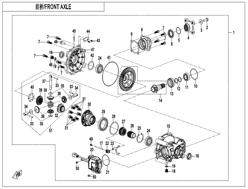 F31 Front Axle